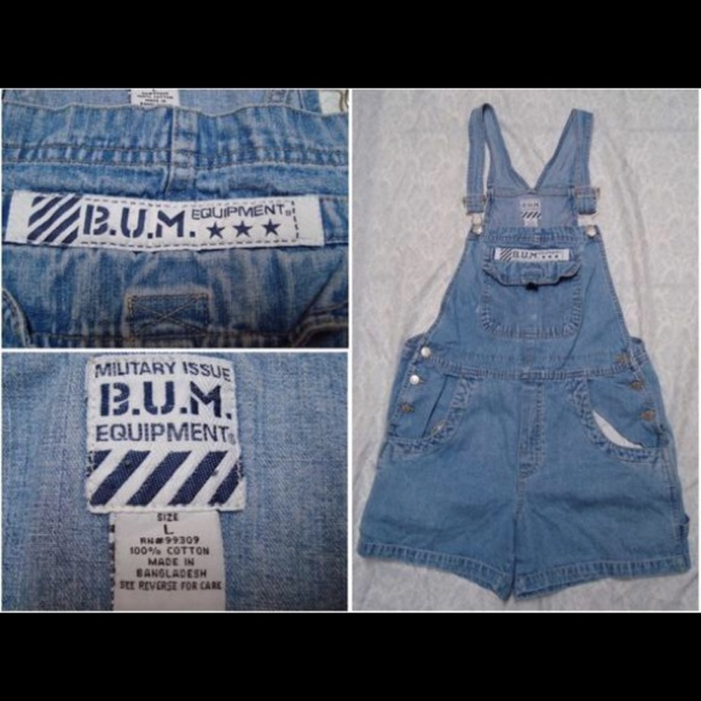 Vintage B.U.M. Equipment Denim Overalls